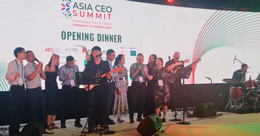 Asia CEO Summit Singapore SongDivision Music Team Building Conference Connections Networking